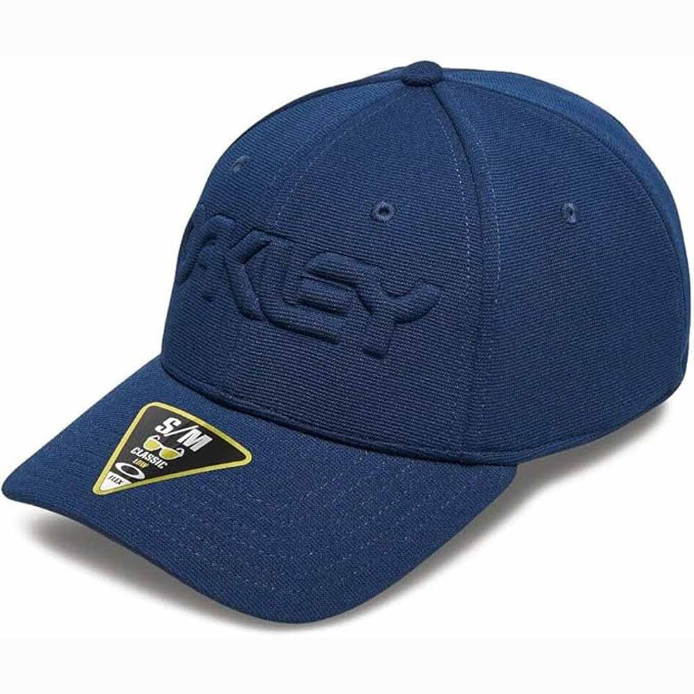 6 Panel Stretch Hat Embossed Team Navy